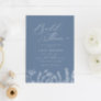 Periwinkle Wildflower Bridal Shower Invitation