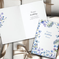 Periwinkle Wildflower Delicate Floral Birthday