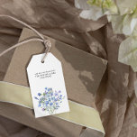 Periwinkle Wildflower Elegant Floral Wedding Favor Gift Tags<br><div class="desc">Wildflower wedding favor tags from the new Mr & Mrs (editable) with watercolor wild flowers. This sweet floral design has delicate and feminine wildflowers in a romantic soft palette of lilac, periwinkle, pale purple, lavender and blue. Perfect for spring and summer wedding. For co-ordinating invitations, stationery, signs and day-of-event decor,...</div>