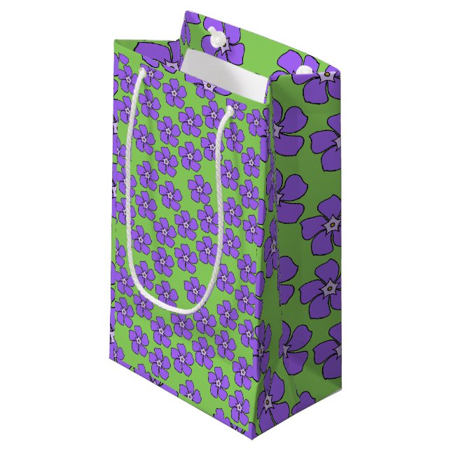 Periwinkles  small gift bag (Front Angled)