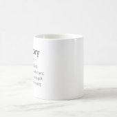 Perkatory Definition Coffee Mug (Center)