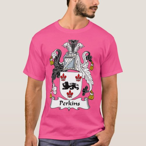 Perkins Coat of Arms Family Crest 1  T_Shirt