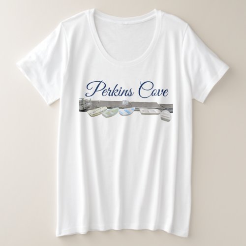 Perkins Cove In Ogunquit Maine Plus Size T_Shirt