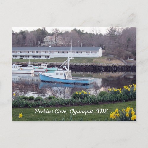 Perkins Cove Ogunquit Maine Postcard