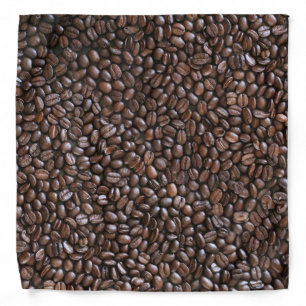 PERKY COFFEE BEANS PATTERN BANDANA