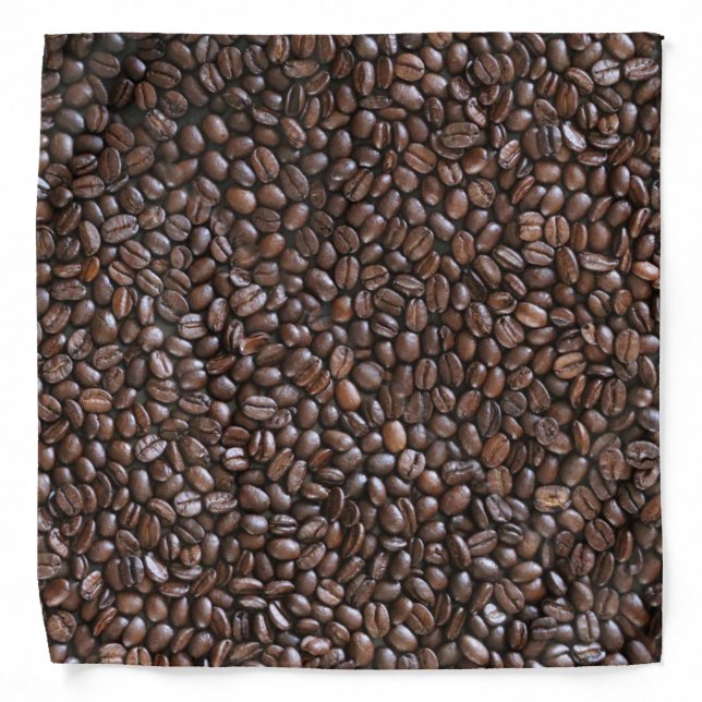 PERKY COFFEE BEANS PATTERN BANDANA (Front)