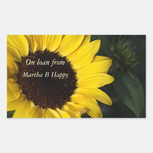 Perky Sunflower Bookplates