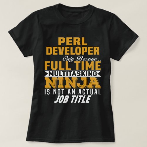 Perl Developer T_Shirt