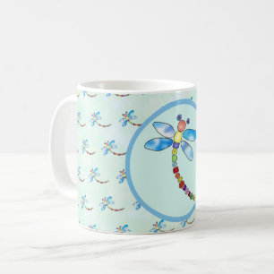 Perlenlibelle, personalized coffee cup