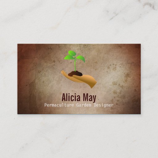 Customizable Permaculture Designer Business Cards
