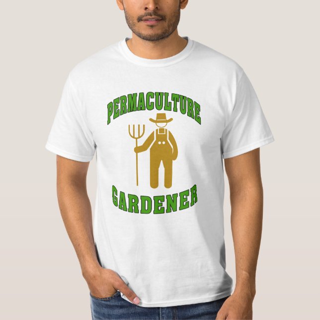 Permaculture Gardener, add name or text T-Shirt (Front)