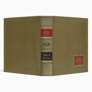 Permanent A.L.R. Digest Style Vintage Distressed 3 Ring Binder