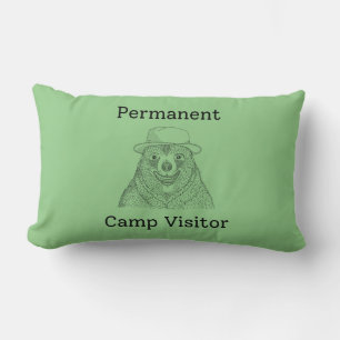 Permanent Camp Visitor Lumbar Pillow