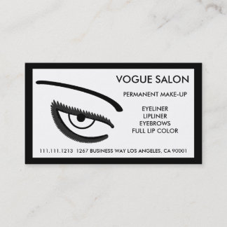 PERMANENT MAKE-UP BEAUTIFUL EYES BUSINESS CARD