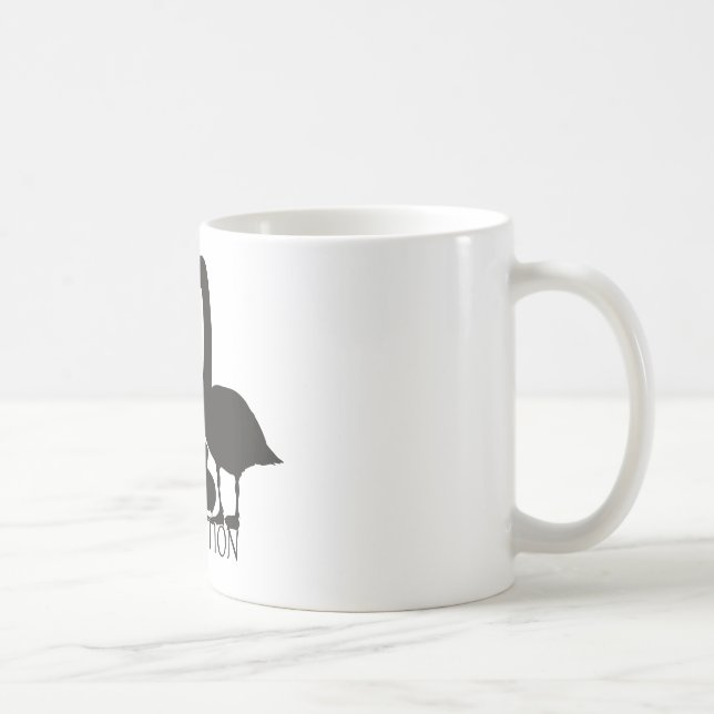 Permanent protection of swans coffee mug (Right)