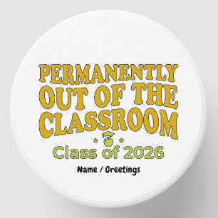 Permanently Out of the Classroom Funny Teacher Mini Candle Favors