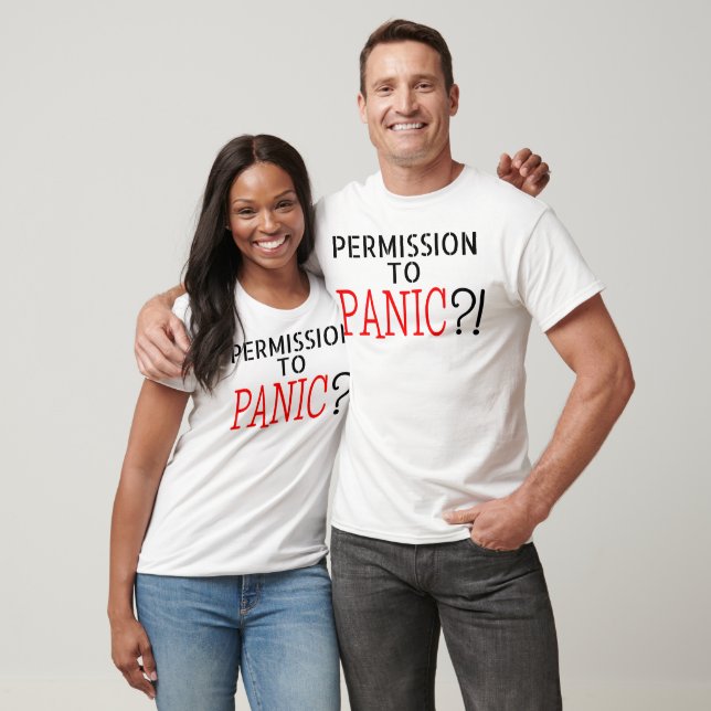 PERMISSION TO PANIC aphantasia aphant T-Shirt (Unisex)