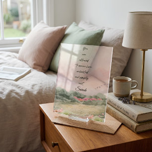 Permission to Rest Watercolor Custom Bookmark Card Acrylic Rsvp Card