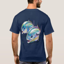 Permit fish t-shirt with logo icon 