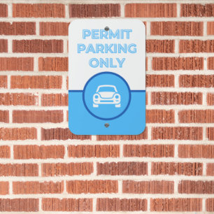 Permit Parking Only Public School Business Parking Metal Sign