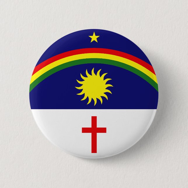 Pernambuco, Brazil flag Button (Front)
