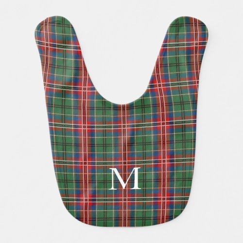 Peronalized Monogram MacCulloch Tartan Plaid Baby Bib