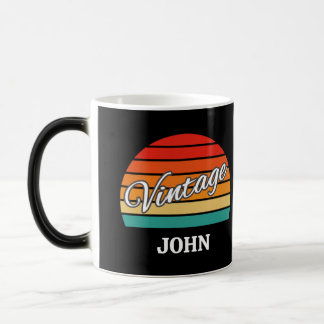 Peronalized Vintage Retro Color Morphing Dad Gift Color Morph Mug