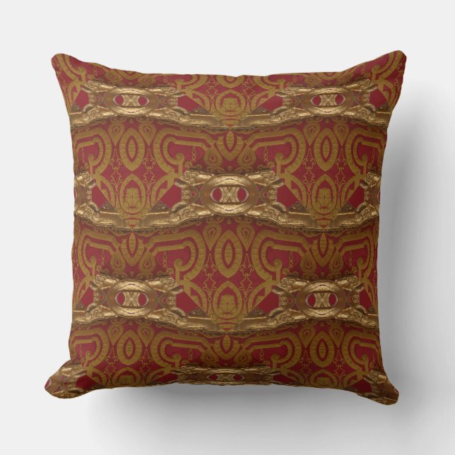 Peronnelle Victoire Baroque Romantic Pattern Throw Pillow (Front)