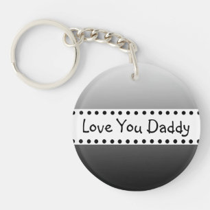 Perosnalied Love You Daddy Photo Keychain