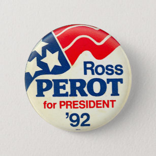 Perot & Stockdale A Choice in '92 Presidential Campaign Button Pin 