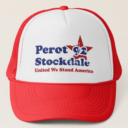 Perot Stockdale 92 Vintage Politics Distressed Trucker Hat