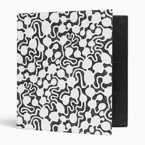 Perpetual Ant Farm _ Black and White 3 Ring Binder