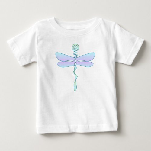 Perpetual Art Colorful Dragonfly Baby T_Shirt