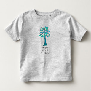 Perpetual Blue Green Tree Art "Growing" Toddler T-shirt