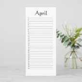 Perpetual Calendar April Daniel 4:22 (Standing Front)