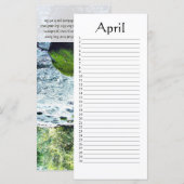 Perpetual Calendar April Daniel 4:22 (Front/Back)