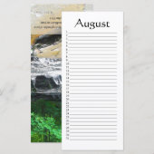 Perpetual Calendar August Psalm 145:5 (Front/Back)