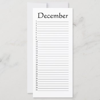Perpetual Calendar December by Bro_Jones at Zazzle