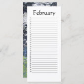 Perpetual Calendar February (Front/Back)