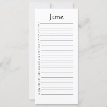 Perpetual Calendar June by Bro_Jones at Zazzle