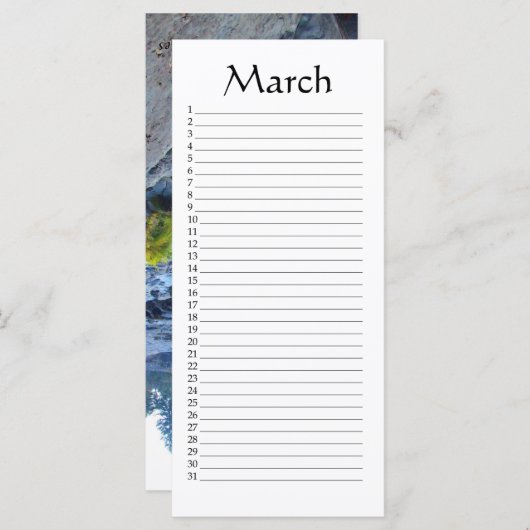 Perpetual Calendar March (Front/Back)