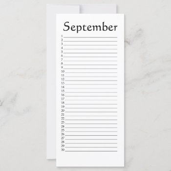 Perpetual Calendar September Habakkuk 3:4 by Bro_Jones at Zazzle