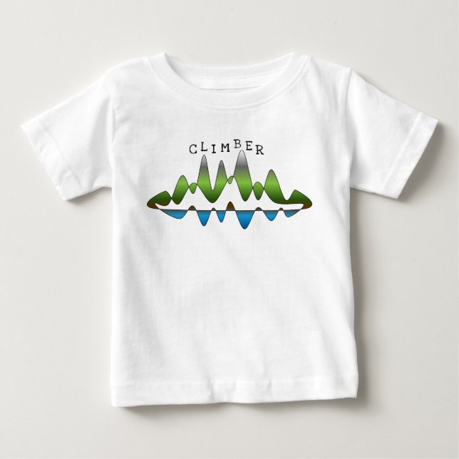 Perpetual "Climber" Mountain Abstract Baby T-Shirt (Front)