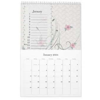 Perpetual Dutch Birthday Calendar Vintage Lace Zazzle