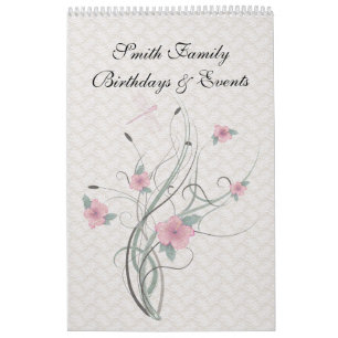 Perpetual Dutch Birthday Calendar Vintage Lace