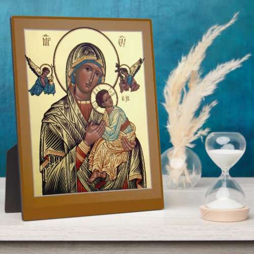 Perpetual Help Mother of God Icon Plaque