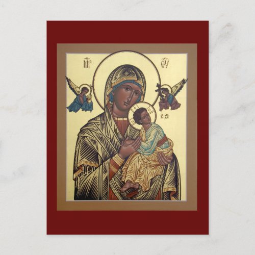 Perpetual Help Mother of God Prayer Card