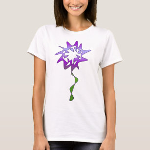 Perpetual Purple Flower Art T-Shirt