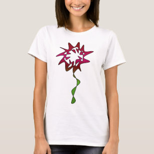 Perpetual Red Flower Art T-Shirt