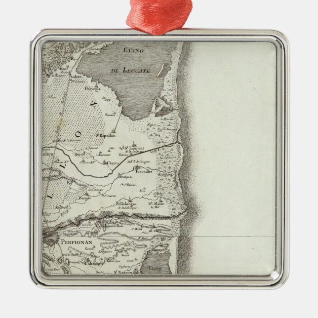 Perpignan Metal Ornament (Front)